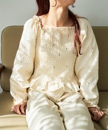 flower | フラワーエンブロイダリーブラウス(シャツ/ブラウス)