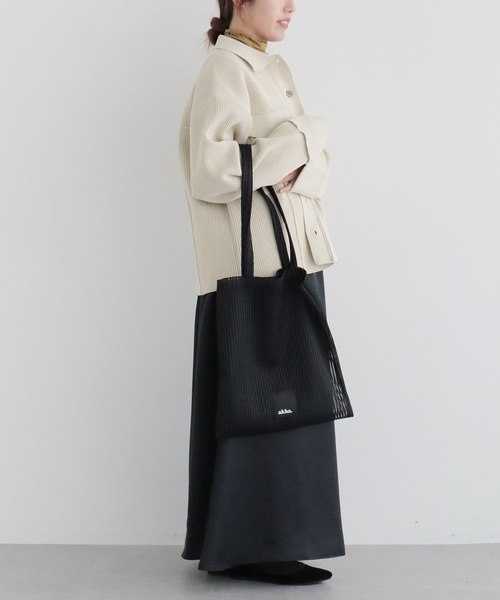 CRAFT STANDARD BOUTIQUE（クラフトスタンダードブティック）の「akha. ストライプメッシュトートバッグ ◆（トートバッグ・レディース・グレー/ブラック/レッド/グリーン・FREE）」の10枚目の写真