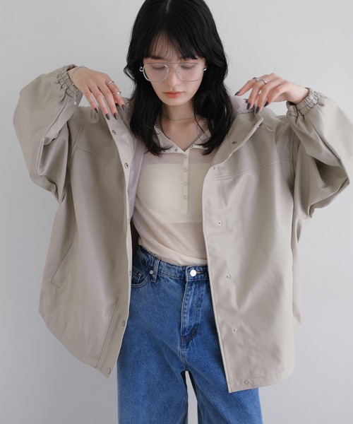 andme（アンドミー）の「【新色追加】ヘンリーネックシアートップス（Tシャツ/カットソー・レディース・ブラック/アイボリー/オフホワイト/グレー/ピンク/ダークベージュ/イエロー・FREE）」の21枚目の写真