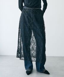 YECCA VECCA | サイドリボンレースレイヤードスカート(スカート)