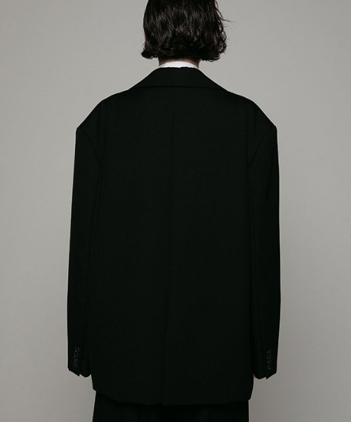 ETRE TOKYO(エトレトウキョウ)の「SANTEダブルブレストボクシージャケット(テーラードジャケット・レディース・ブラック/グレー・M/S)」の6枚目の写真