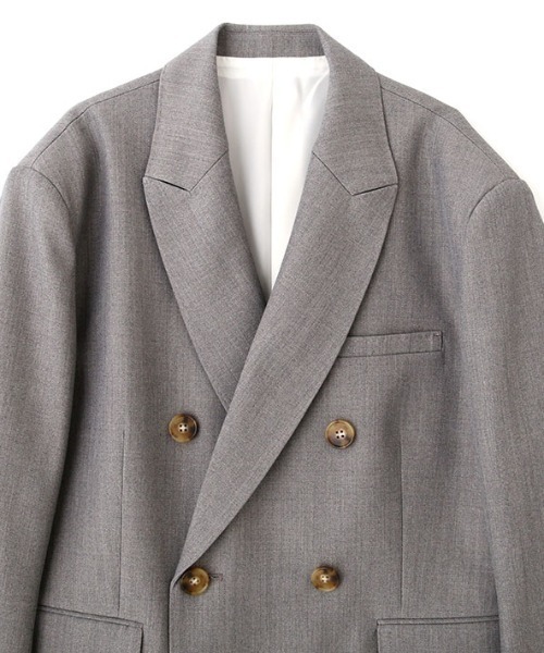 ETRE TOKYO(エトレトウキョウ)の「SANTEダブルブレストボクシージャケット(テーラードジャケット・レディース・ブラック/グレー・M/S)」の13枚目の写真