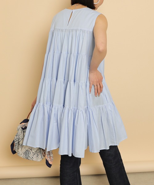 en CAnAF ティアード ノースリーブ ボリューム ワンピース en CAnAF ティアード ノースリーブ ボリューム ワンピース