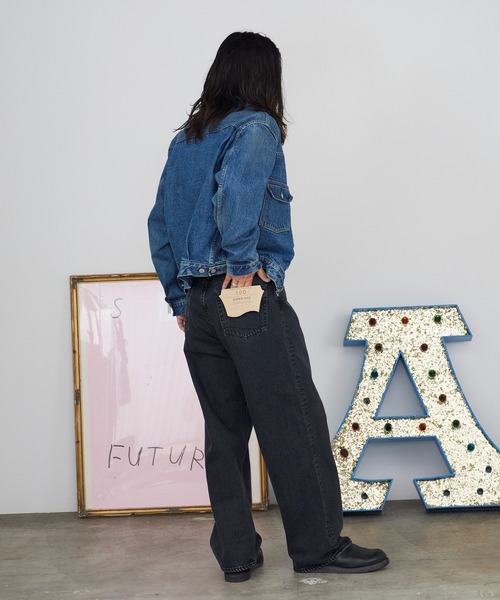 orSlow(オアスロウ)の「orSlow/オアスロウ SUPER DAD'S DENIM PANTS デニムパンツ 2026年春夏春服 夏服(デニムパンツ・メンズ・ブラック・2/3/4)」の16枚目の写真