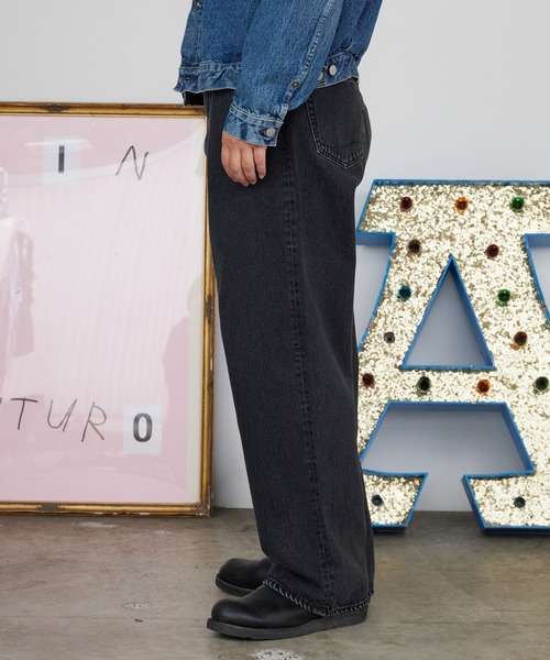 orSlow(オアスロウ)の「orSlow/オアスロウ SUPER DAD'S DENIM PANTS デニムパンツ 2026年春夏春服 夏服(デニムパンツ・メンズ・ブラック・2/3/4)」の18枚目の写真