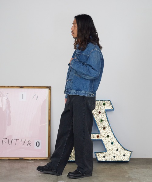 orSlow(オアスロウ)の「orSlow/オアスロウ SUPER DAD'S DENIM PANTS デニムパンツ 2026年春夏春服 夏服(デニムパンツ・メンズ・ブラック・2/3/4)」の19枚目の写真