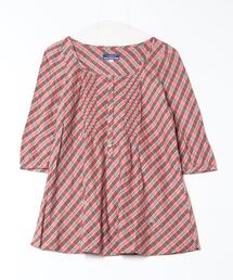 限定セール -SALE ブランド古着】チェック柄半袖チュニック（チュニック トップス