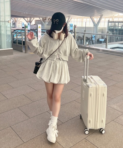 apres jour(アプレジュール)の「バルーンスウェットスカパン(スカート・レディース・ブラック/アイボリー/オートミール・フリー/X-LARGE)」の16枚目の写真