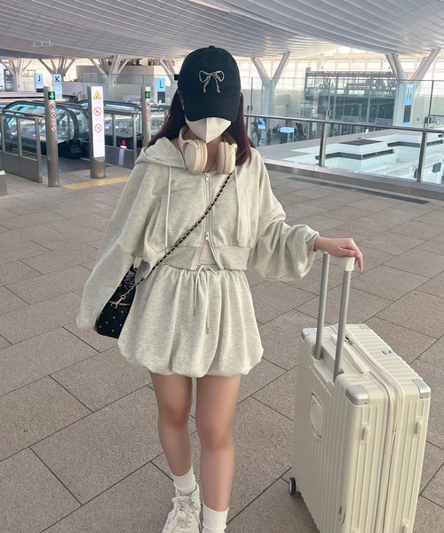 apres jour(アプレジュール)の「バルーンスウェットスカパン(スカート・レディース・ブラック/アイボリー/オートミール・フリー/X-LARGE)」の15枚目の写真