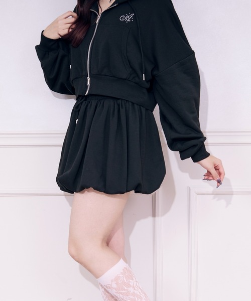 apres jour(アプレジュール)の「バルーンスウェットスカパン(スカート・レディース・ブラック/アイボリー/オートミール・フリー/X-LARGE)」の18枚目の写真