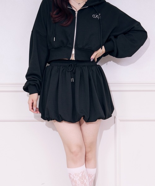 apres jour(アプレジュール)の「バルーンスウェットスカパン(スカート・レディース・ブラック/アイボリー/オートミール・フリー/X-LARGE)」の19枚目の写真