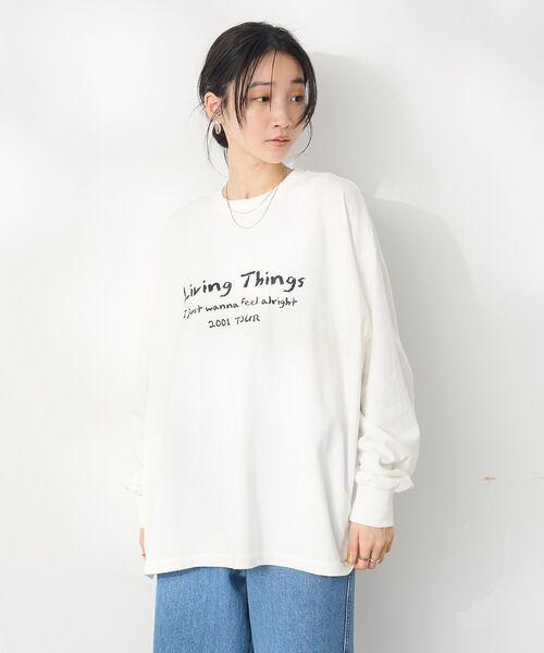CRAFT STANDARD BOUTIQUE(クラフトスタンダードブティック)の「【ユニセックス】ヴィンテージロンTEE-A(Tシャツ/カットソー・レディース・ブラック/オフホワイト・S/M/L)」の5枚目の写真