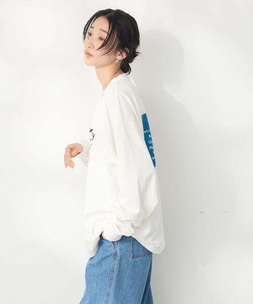 CRAFT STANDARD BOUTIQUE(クラフトスタンダードブティック)の「【ユニセックス】ヴィンテージロンTEE-A(Tシャツ/カットソー・レディース・ブラック/オフホワイト・S/M/L)」の6枚目の写真