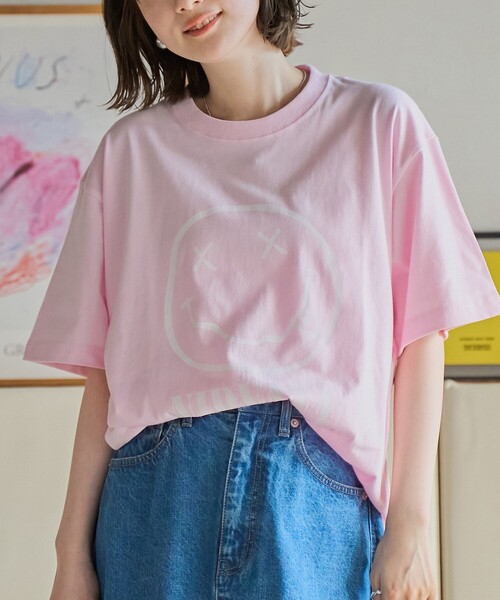 NIRVANA(ニルヴァーナ)の「【RS別注】NIRVANA H/S-T(Tシャツ/カットソー・レディース・オフホワイト/ダークグレー/その他1/ライトピンク・M/L)」の3枚目の写真