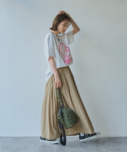 NIRVANA(ニルヴァーナ)の「【RS別注】NIRVANA H/S-T(Tシャツ/カットソー・レディース・オフホワイト/ダークグレー/その他1/ライトピンク・M/L)」の8枚目の写真