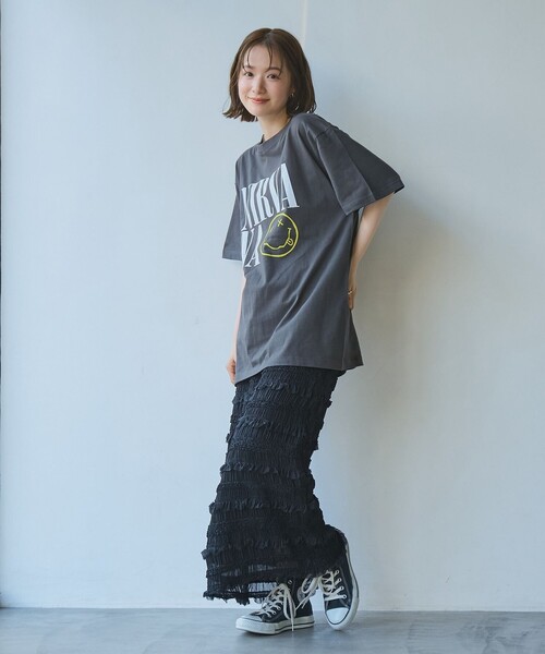 NIRVANA(ニルヴァーナ)の「【RS別注】NIRVANA H/S-T(Tシャツ/カットソー・レディース・オフホワイト/ダークグレー/その他1/ライトピンク・M/L)」の13枚目の写真