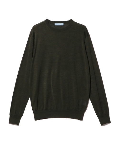 ESTNATION(エストネーション)の「ESTNATION / NEW シルク クルーネックニット(ニット/セーター・メンズ・チャコールグレー/ダークグリーン/ネイビー・MEDIUM/LARGE)」の8枚目の写真
