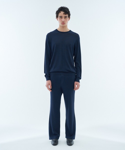 ESTNATION(エストネーション)の「ESTNATION / NEW シルク クルーネックニット(ニット/セーター・メンズ・チャコールグレー/ダークグリーン/ネイビー・MEDIUM/LARGE)」の11枚目の写真