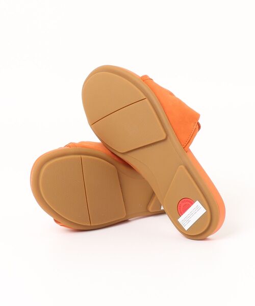 fitflop（フィットフロップ）の「GRACIE SOFT-TWIST SUEDE SLIDES（サンダル・レディース・オレンジ・US6/US7/US8/US5）」の3枚目の写真