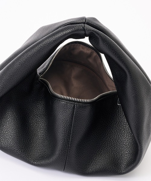 BONLECILL Marche（ボンルシールマルシェ）の「【BONLECILL Marche】《軽量》2way ワンハンドルミニマルハンドバッグ／ショルダーバッグ（ハンドバッグ・レディース・モカ/ブラック・FREE）」の17枚目の写真