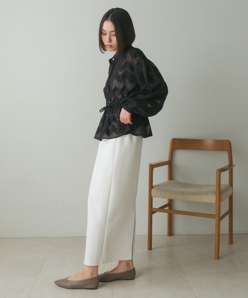 Bou Jeloud(ブージュルード)の「ペプラムブラウス(シャツ/ブラウス・レディース・ホワイト/グリーン/ブラック・38)」の20枚目の写真