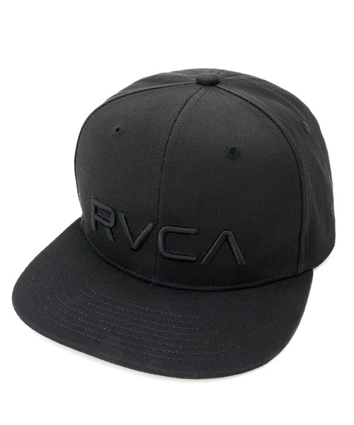 RVCA（ルーカ）の「RVCA TWILL SNAPBACK2（キャップ・メンズ・ブラック/ブラック系2・FREE）」の2枚目の写真