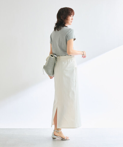 RIVE DROITE（リヴドロワ）の「【MONN.:.(モン)】シンプルTee（Tシャツ/カットソー・レディース・ホワイト/ブラック/グレー・FREE）」の19枚目の写真