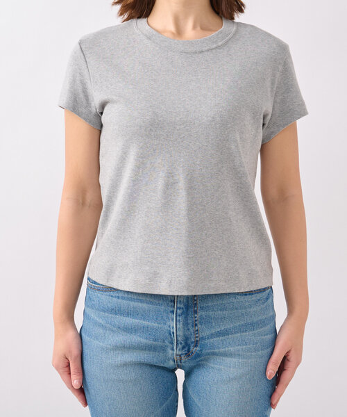 RIVE DROITE（リヴドロワ）の「【MONN.:.(モン)】シンプルTee（Tシャツ/カットソー・レディース・ホワイト/ブラック/グレー・FREE）」の7枚目の写真