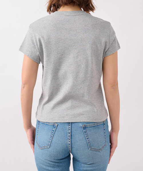 RIVE DROITE（リヴドロワ）の「【MONN.:.(モン)】シンプルTee（Tシャツ/カットソー・レディース・ホワイト/ブラック/グレー・FREE）」の9枚目の写真