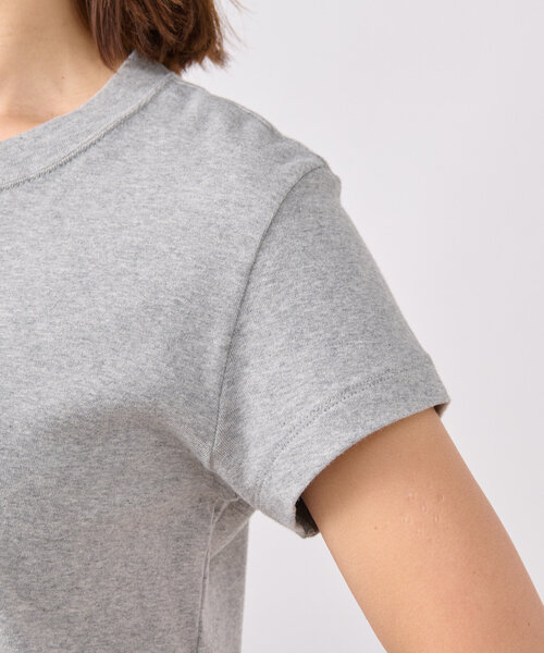 RIVE DROITE（リヴドロワ）の「【MONN.:.(モン)】シンプルTee（Tシャツ/カットソー・レディース・ホワイト/ブラック/グレー・FREE）」の11枚目の写真