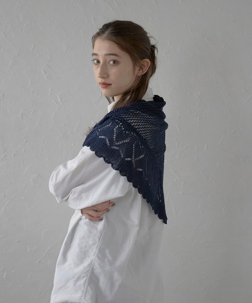 シュナ♥HERMES♥スカーフ柄のサマーニット Gris Chine】HERMES バンダナ《フェートン》カレ140カシシル (HERMES