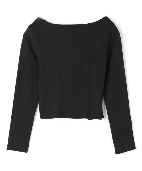 M DOLLY(エムドリー)の「accent lace tops/アクセントレーストップス(Tシャツ/カットソー・レディース・ブラック/ホワイト・S/M)」の13枚目の写真