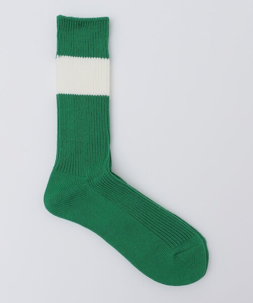 SHIPS（シップス）の「ANONYMOUS: シック ストライプ クルー ソックス（ソックス/靴下・メンズ・ダークグレー/ネイビー/グリーン・ONE SIZE）」の2枚目の写真