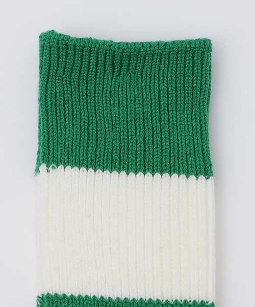 SHIPS（シップス）の「ANONYMOUS: シック ストライプ クルー ソックス（ソックス/靴下・メンズ・ダークグレー/ネイビー/グリーン・ONE SIZE）」の6枚目の写真