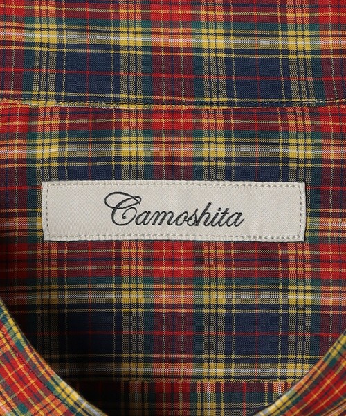 Camoshita(カモシタ)の「<Camoshita> タータンチェック バンドカラーシャツ(シャツ/ブラウス・メンズ・ネイビー・S/M/L)」の7枚目の写真
