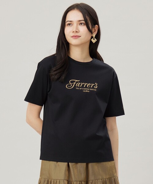 自由区(ジユウク)の「グラフィックロゴ Tシャツ(Tシャツ/カットソー・レディース・アイボリー系/ブラック系・32)」の2枚目の写真