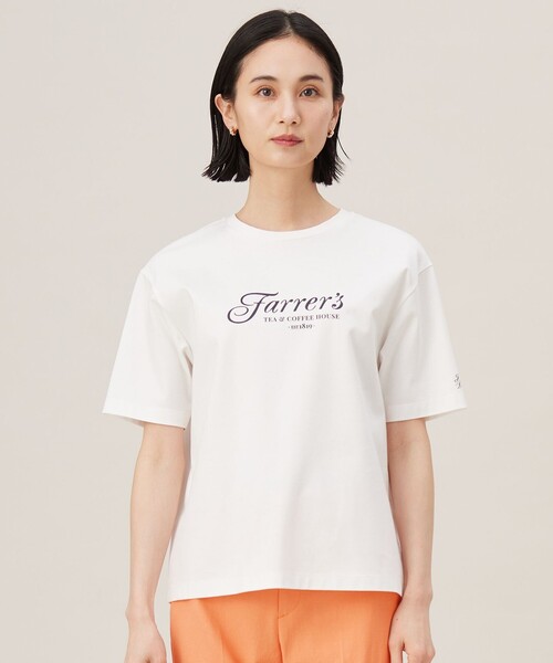 自由区(ジユウク)の「グラフィックロゴ Tシャツ(Tシャツ/カットソー・レディース・アイボリー系/ブラック系・32)」の1枚目の写真