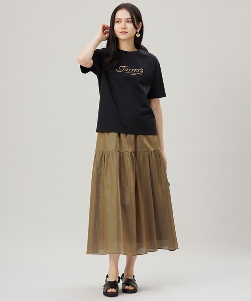 自由区(ジユウク)の「グラフィックロゴ Tシャツ(Tシャツ/カットソー・レディース・アイボリー系/ブラック系・32)」の3枚目の写真