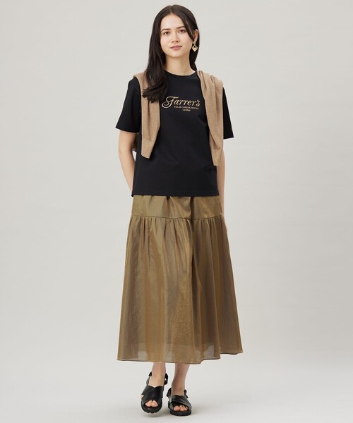 自由区(ジユウク)の「グラフィックロゴ Tシャツ(Tシャツ/カットソー・レディース・アイボリー系/ブラック系・32)」の4枚目の写真
