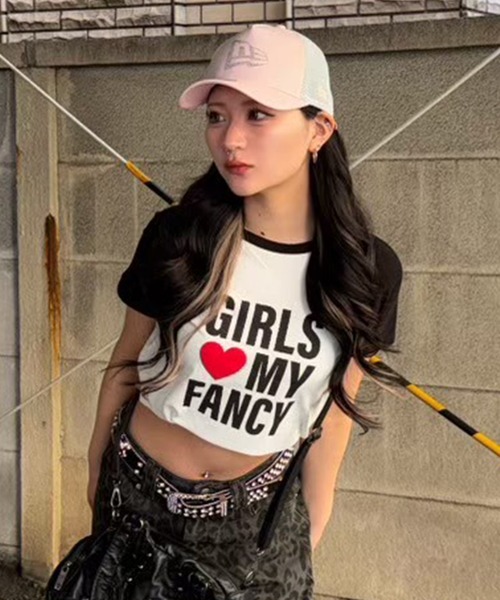 [FANCY CLUB] Tシャツ 半袖 GIRLS MY FANCY TEE (2color) FANCY CLUB】GIRLS MY FANCY TEE（Tシャツ/カットソー）｜FANCY
