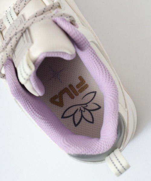 FILA(フィラ)の「FILA PROMENADE PINK BLOSSOM/プロムナード ピンク ブロッサム 厚底スニーカー(スニーカー・レディース・ホワイト・26/25/24.5/23.5/23/24/27)」の12枚目の写真