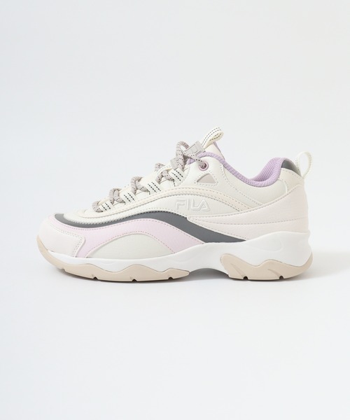 FILA(フィラ)の「FILA PROMENADE PINK BLOSSOM/プロムナード ピンク ブロッサム 厚底スニーカー(スニーカー・レディース・ホワイト・26/25/24.5/23.5/23/24/27)」の7枚目の写真