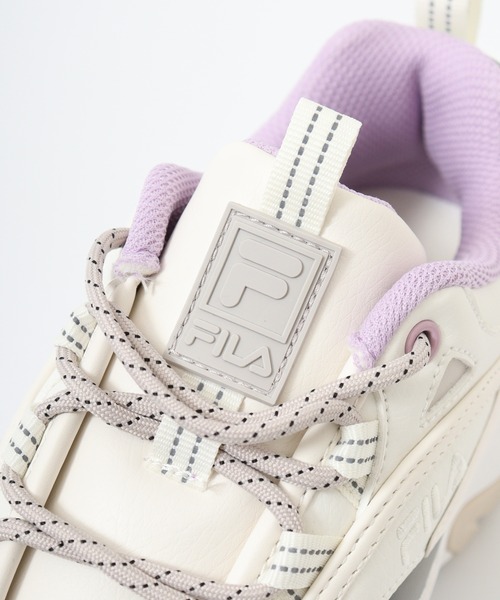 FILA(フィラ)の「FILA PROMENADE PINK BLOSSOM/プロムナード ピンク ブロッサム 厚底スニーカー(スニーカー・レディース・ホワイト・26/25/24.5/23.5/23/24/27)」の3枚目の写真