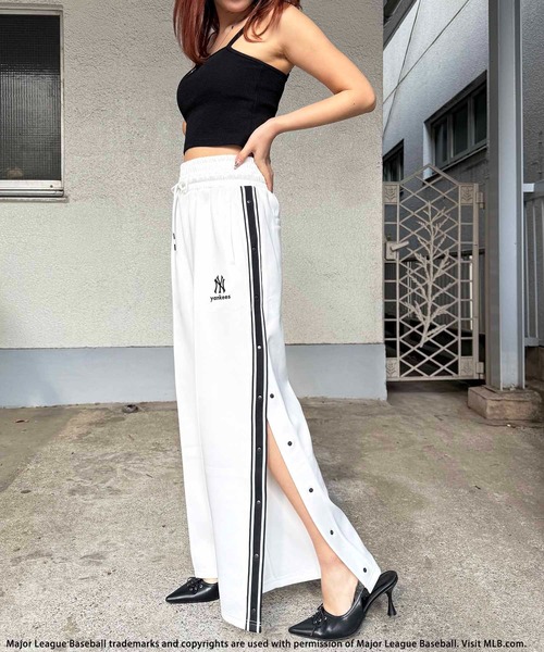 BACK TO THE FIELD（バック トゥー ザ フィールド）の「【MLB】刺繍ロゴウエストデザイントラックパンツ（その他パンツ・レディース・ブラック/ホワイト/ブルー・FREE）」の13枚目の写真