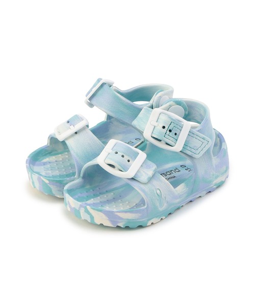 F.O.KIDS（エフオーキッズ）の「F.O.KIDS/エフオーキッズ EVAサンダル（サンダル・キッズ・ピンク/マルチ/アイボリー/ブラック/ベージュ/グレー/ライム・19/18/20/21）」の2枚目の写真