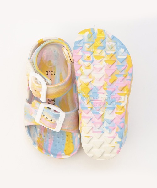 F.O.KIDS（エフオーキッズ）の「F.O.KIDS/エフオーキッズ EVAサンダル（サンダル・キッズ・ピンク/マルチ/アイボリー/ブラック/ベージュ/グレー/ライム・19/18/20/21）」の12枚目の写真