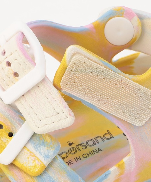 F.O.KIDS（エフオーキッズ）の「F.O.KIDS/エフオーキッズ EVAサンダル（サンダル・キッズ・ピンク/マルチ/アイボリー/ブラック/ベージュ/グレー/ライム・19/18/20/21）」の9枚目の写真