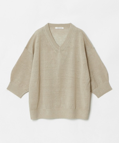 HOUSE OF LOTUS(ハウスオブロータス)の「ピュアリネンプルオーバー(ニット/セーター・レディース・ターコイズブルー/ピンク/ベージュ・M)」の20枚目の写真