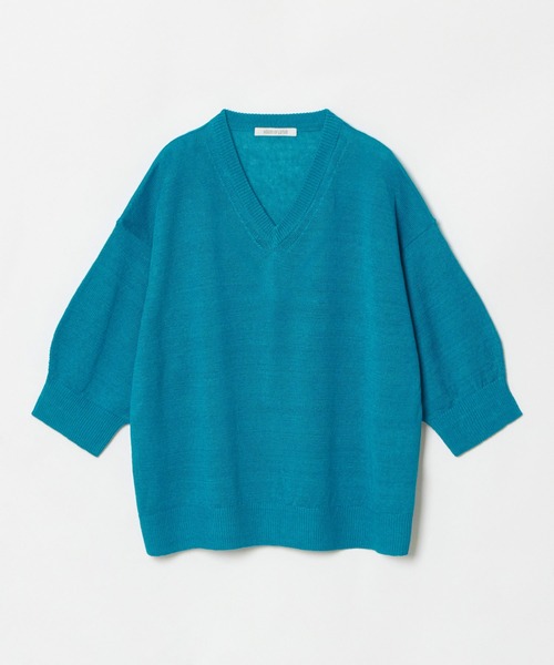 HOUSE OF LOTUS(ハウスオブロータス)の「ピュアリネンプルオーバー(ニット/セーター・レディース・ターコイズブルー/ピンク/ベージュ・M)」の19枚目の写真