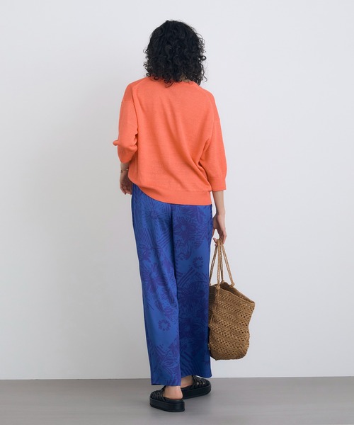 HOUSE OF LOTUS(ハウスオブロータス)の「ピュアリネンプルオーバー(ニット/セーター・レディース・ターコイズブルー/ピンク/ベージュ・M)」の21枚目の写真